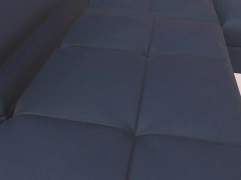 L Shaped Sofa Set 3D Model