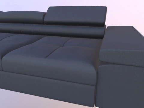 L Shaped Sofa Set 3D Model