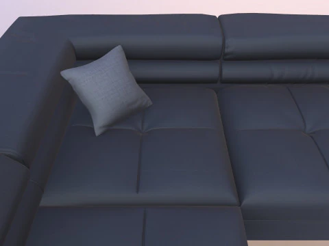 L Shaped Sofa Set 3D Model