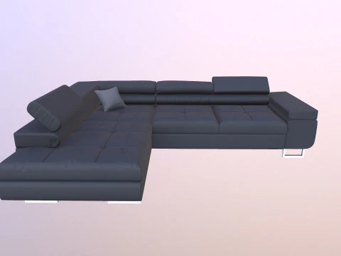 L Shaped Sofa Set 3D Model