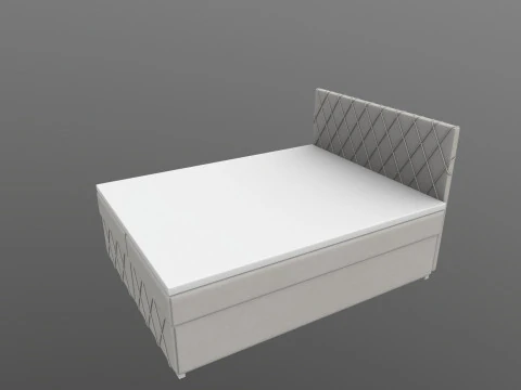 Continental bed Elle 3D Model