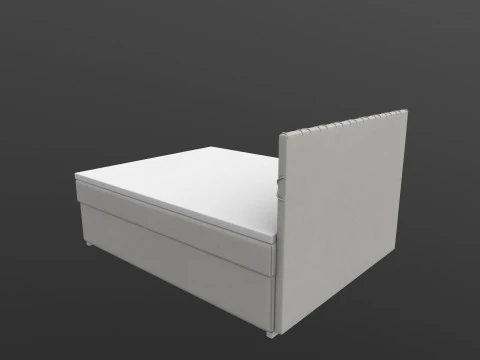 Continental bed Elle 3D Model