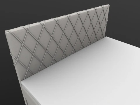 Continental bed Elle 3D Model