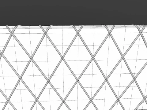 Continental bed Elle 3D Model