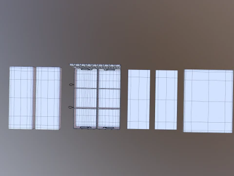 Continental bed Elle 3D Model