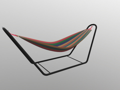 Hammock with Stand 3D Model