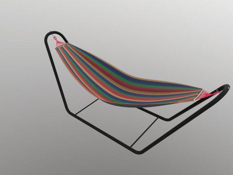 Hammock with Stand 3D Model