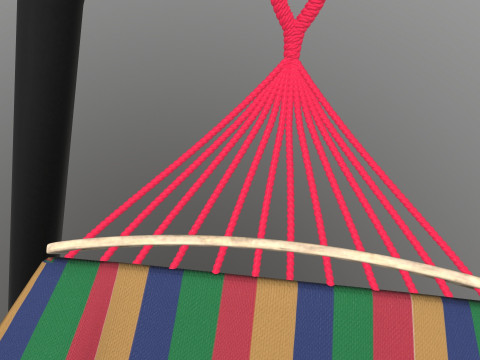 Hammock with Stand 3D Model