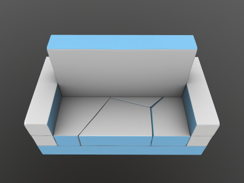 Canap&eacute; et lit Modèle 3D