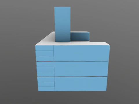 Sofa Cum Bed 3D Model
