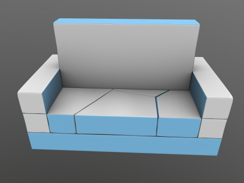 Canap&eacute; et lit Modèle 3D