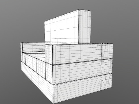 Canap&eacute; et lit Modèle 3D