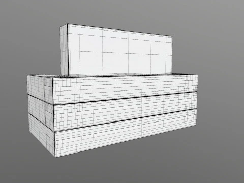Sofa Cum Bed 3D Model