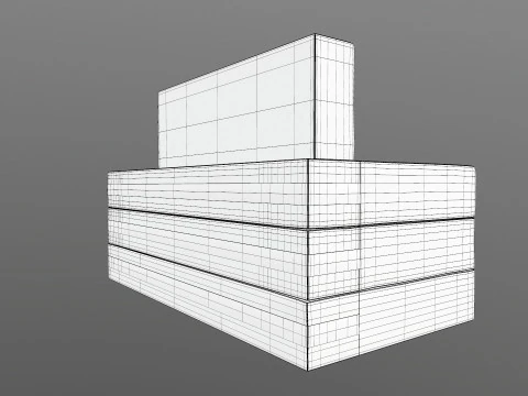 Sofa Cum Bed 3D Model