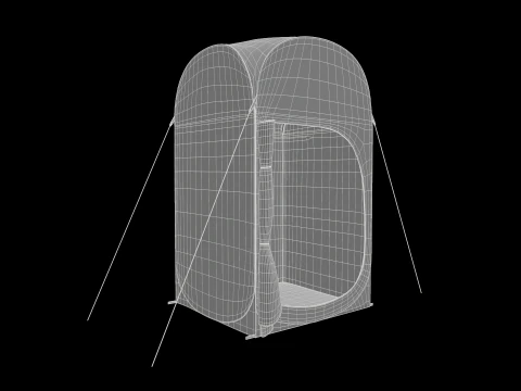 Namiot w kształcie kostki Model 3D