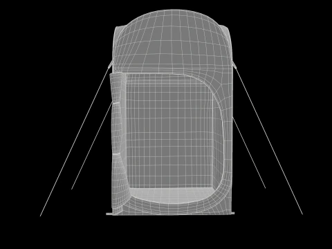 Namiot w kształcie kostki Model 3D