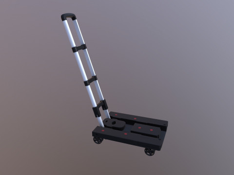 Folding Cart Dolly 3D Model