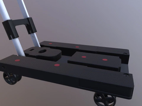 Klappbarer Wagenwagen 3D Modell