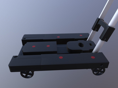 Folding Cart Dolly 3D Model