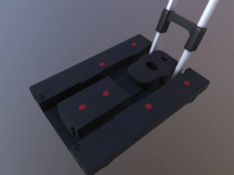 Klappbarer Wagenwagen 3D Modell