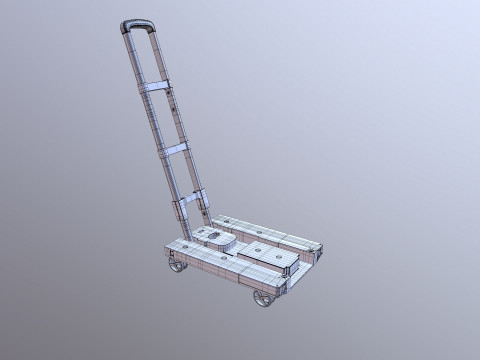 Folding Cart Dolly 3D Model