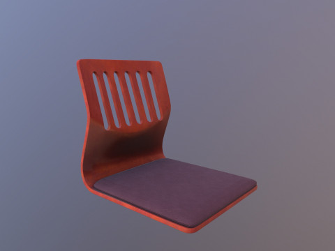 Japanese Seat Chair 3D Model