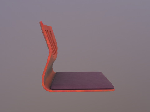 Japanese Seat Chair 3D Model