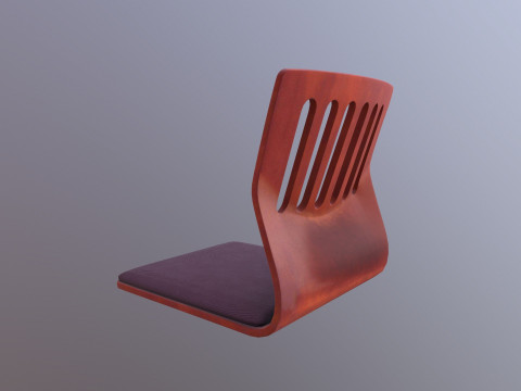 Japanese Seat Chair 3D Model