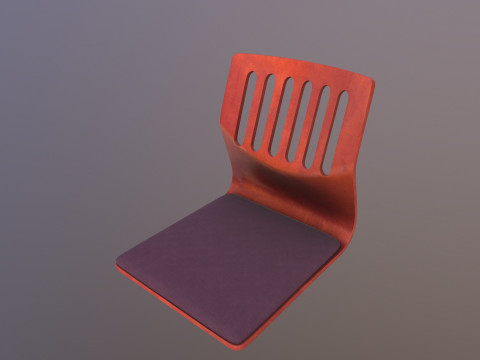 Japanese Seat Chair 3D Model