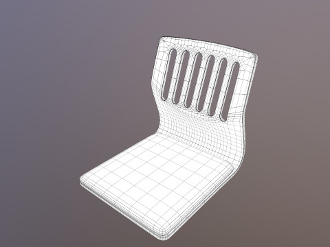 Japanese Seat Chair 3D Model