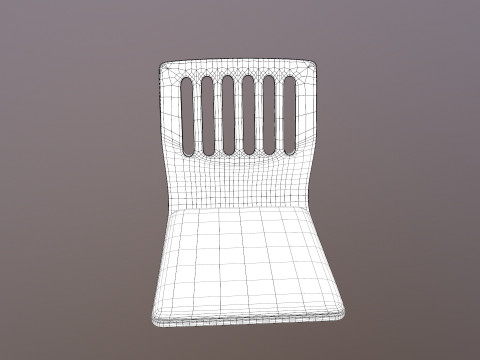 Japanese Seat Chair 3D Model