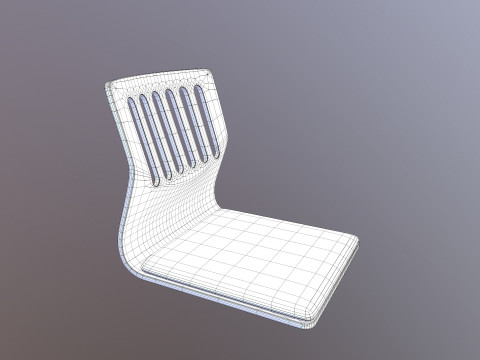 Japanese Seat Chair 3D Model