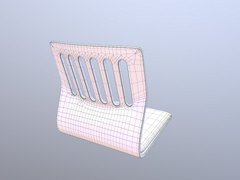 Japanese Seat Chair 3D Model
