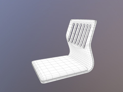 Japanese Seat Chair 3D Model