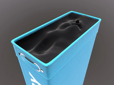 W&auml;schesack 3D Modell