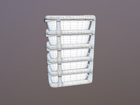 Tiroir de bureau organisateur en plastique Modèle 3D