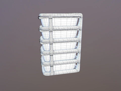 Plastic Organizer Desktop Drawer 3D Model