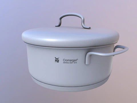 D&uuml;d&uuml;kl&uuml; tencere 3D Model