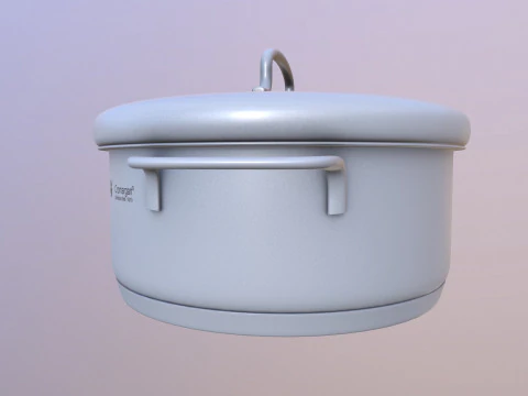 D&uuml;d&uuml;kl&uuml; tencere 3D Model