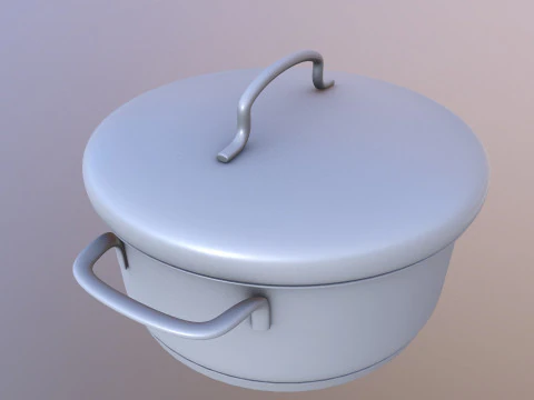 D&uuml;d&uuml;kl&uuml; tencere 3D Model