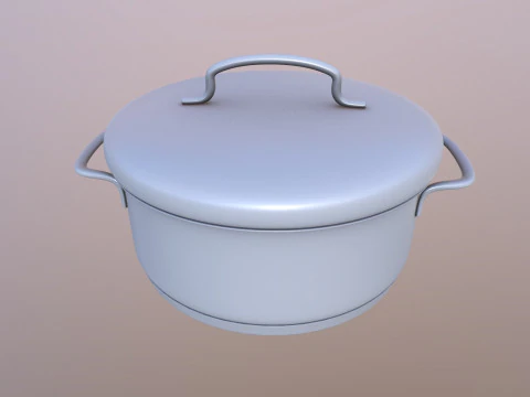 D&uuml;d&uuml;kl&uuml; tencere 3D Model