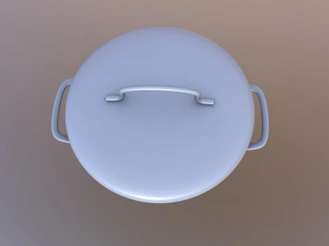 D&uuml;d&uuml;kl&uuml; tencere 3D Model