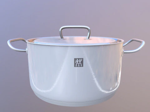 Stainless Steel Cookware 3D Model