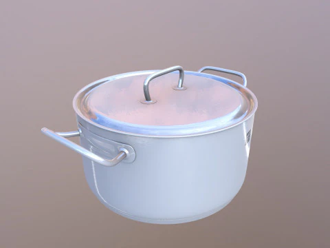 Stainless Steel Cookware 3D Model