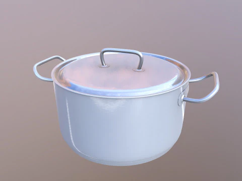 Stainless Steel Cookware 3D Model