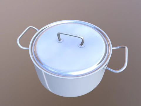 Stainless Steel Cookware 3D Model