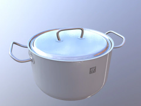 Stainless Steel Cookware 3D Model
