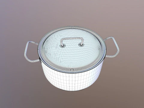 Stainless Steel Cookware 3D Model