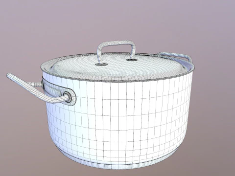 Stainless Steel Cookware 3D Model