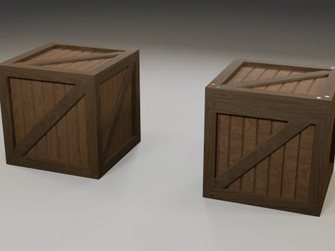 cajas de madera Modelo 3D